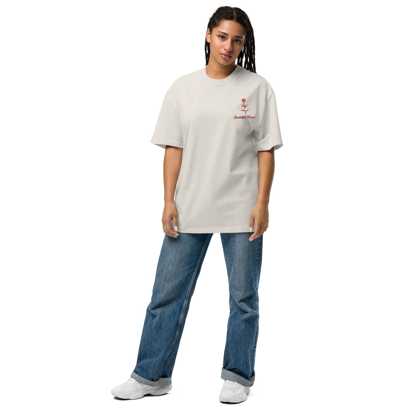 From the ground we "Rose" - Oversized faded t-shirt