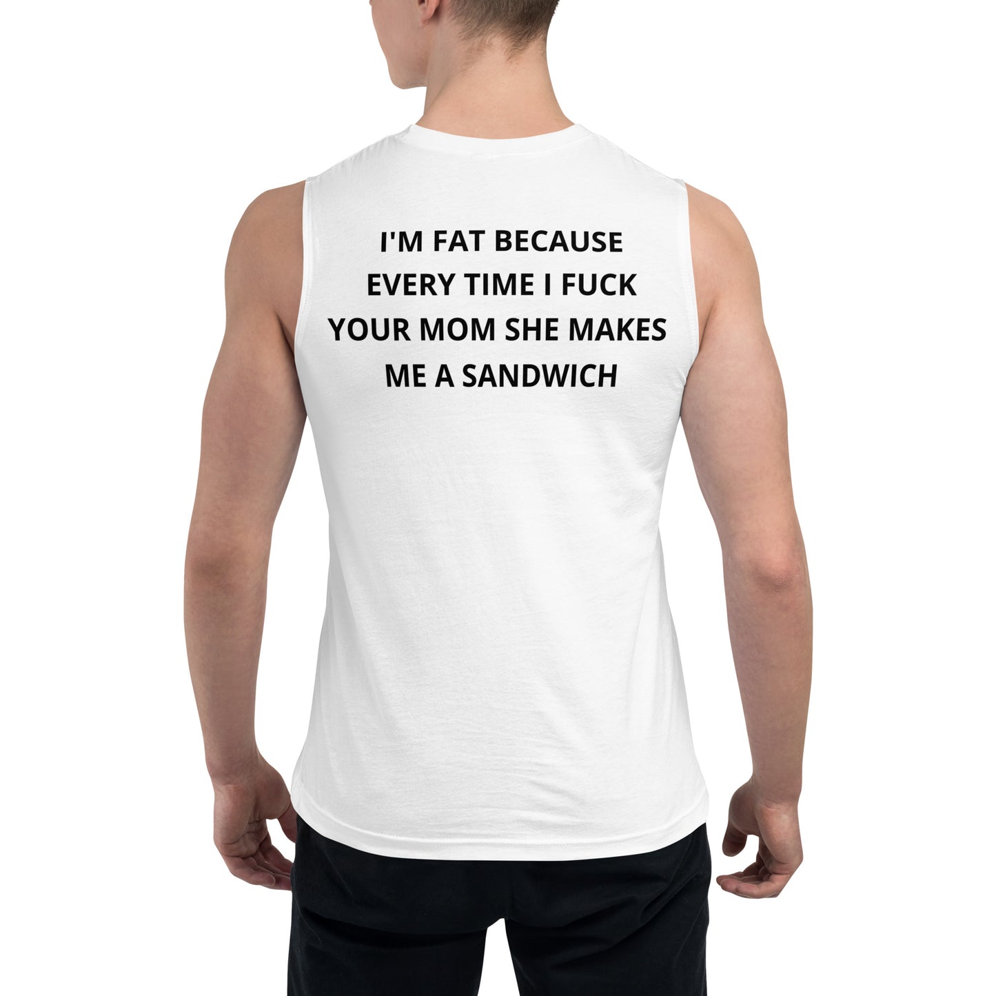 Sandwich Muscle Shirt-White