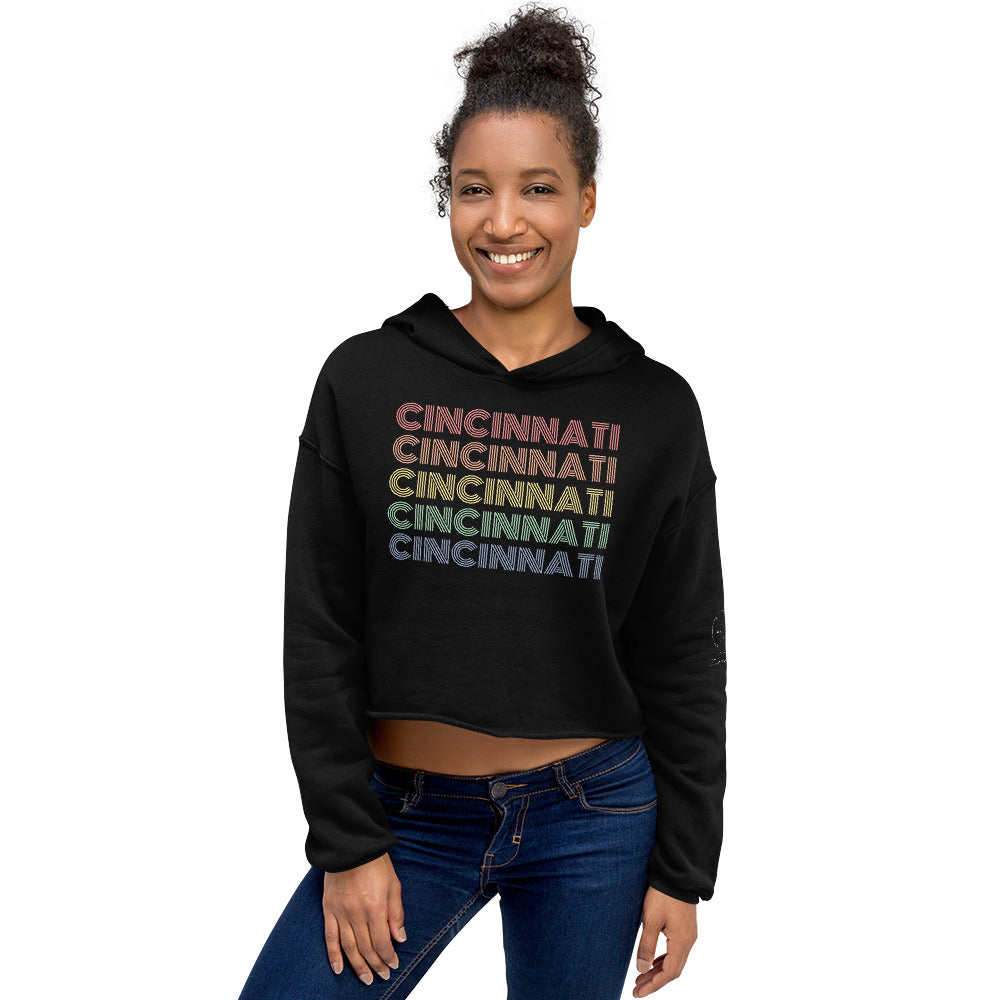 Cincinnati "Pride" Crop Hoodie