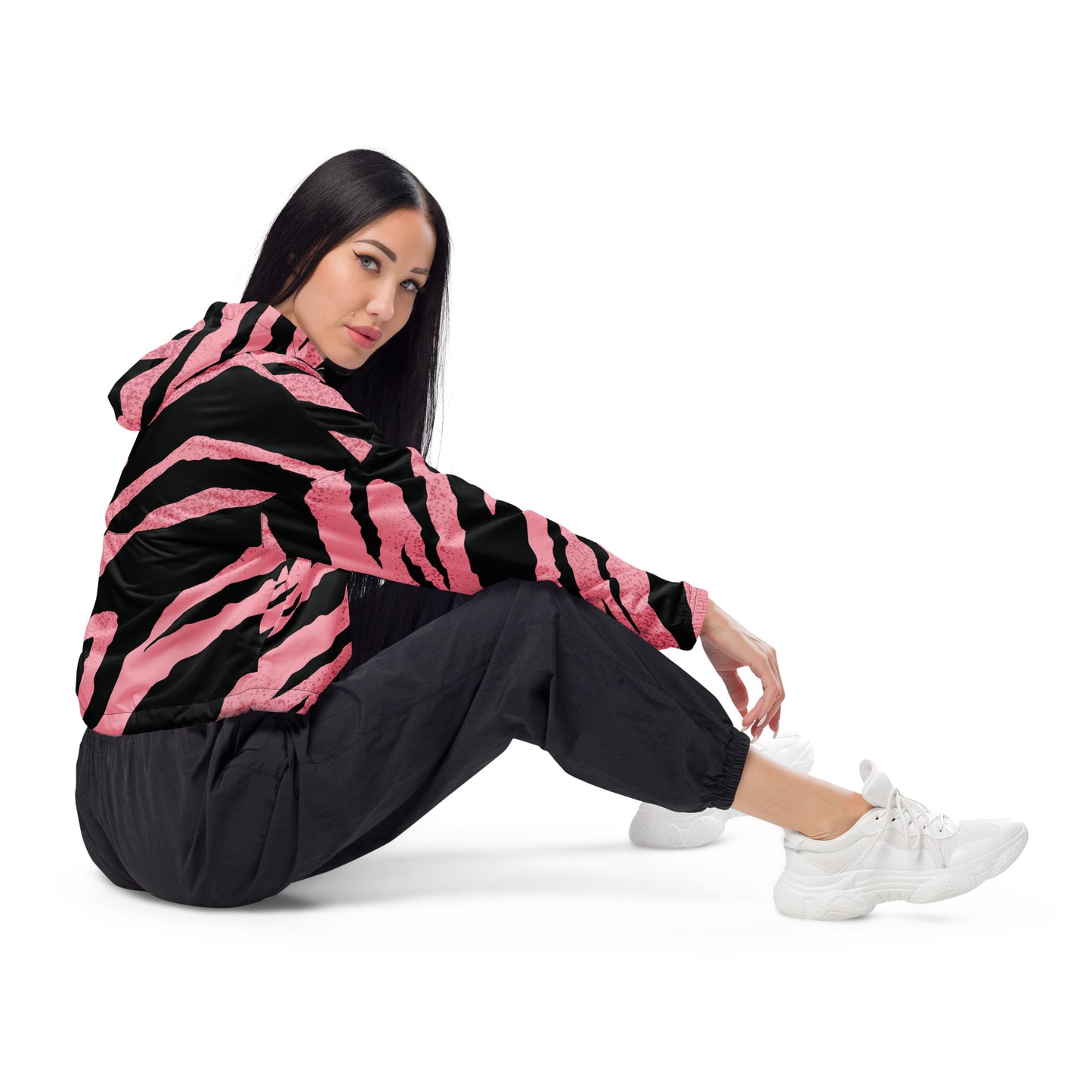 Pink Tiger Women’s cropped windbreaker