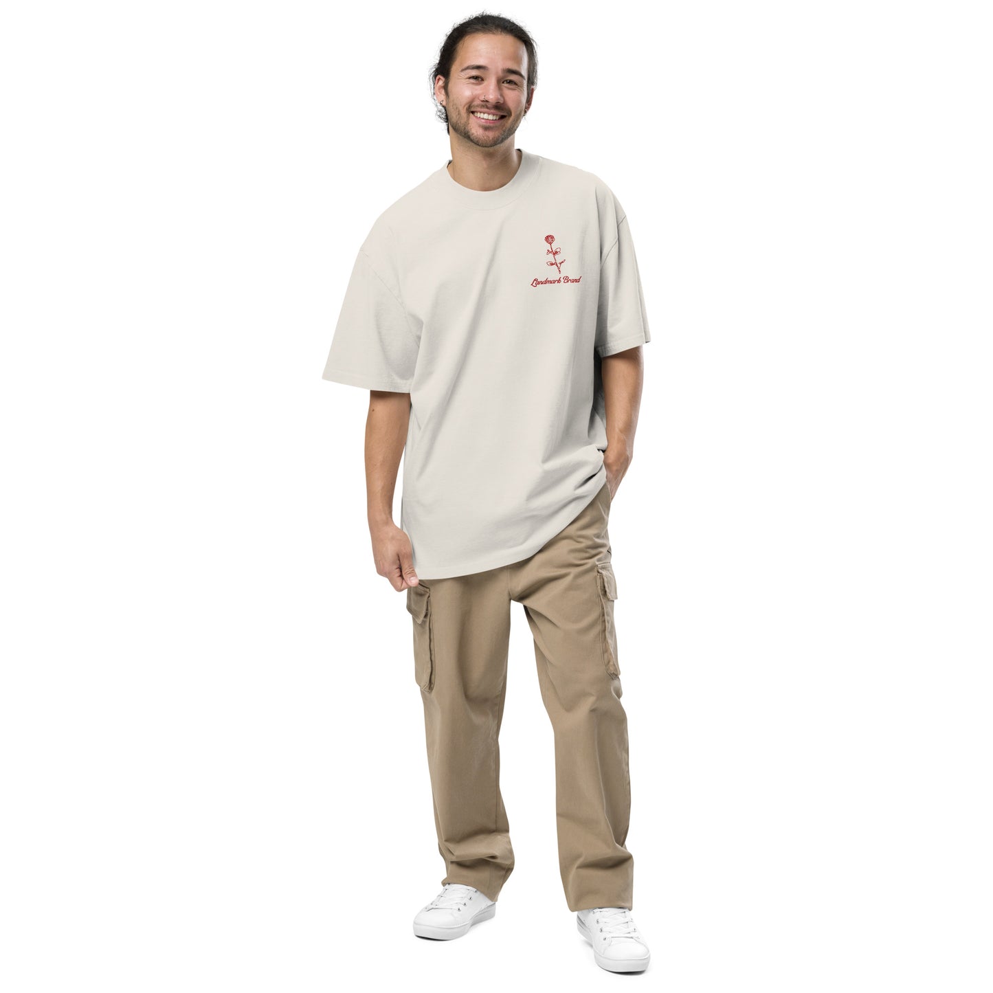 From the ground we "Rose" - Oversized faded t-shirt