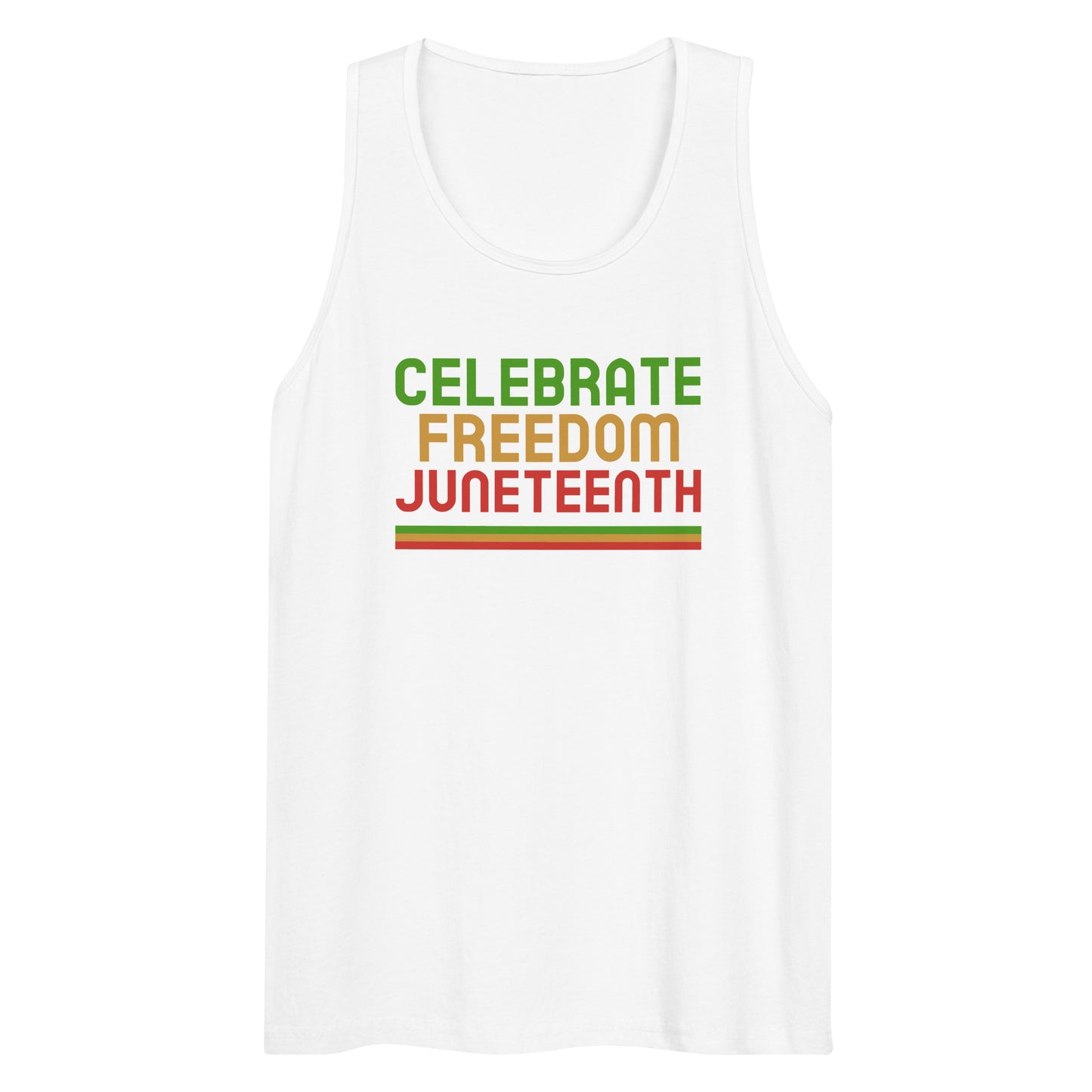 Celebrate Freedom Juneteenth Men’s premium tank top