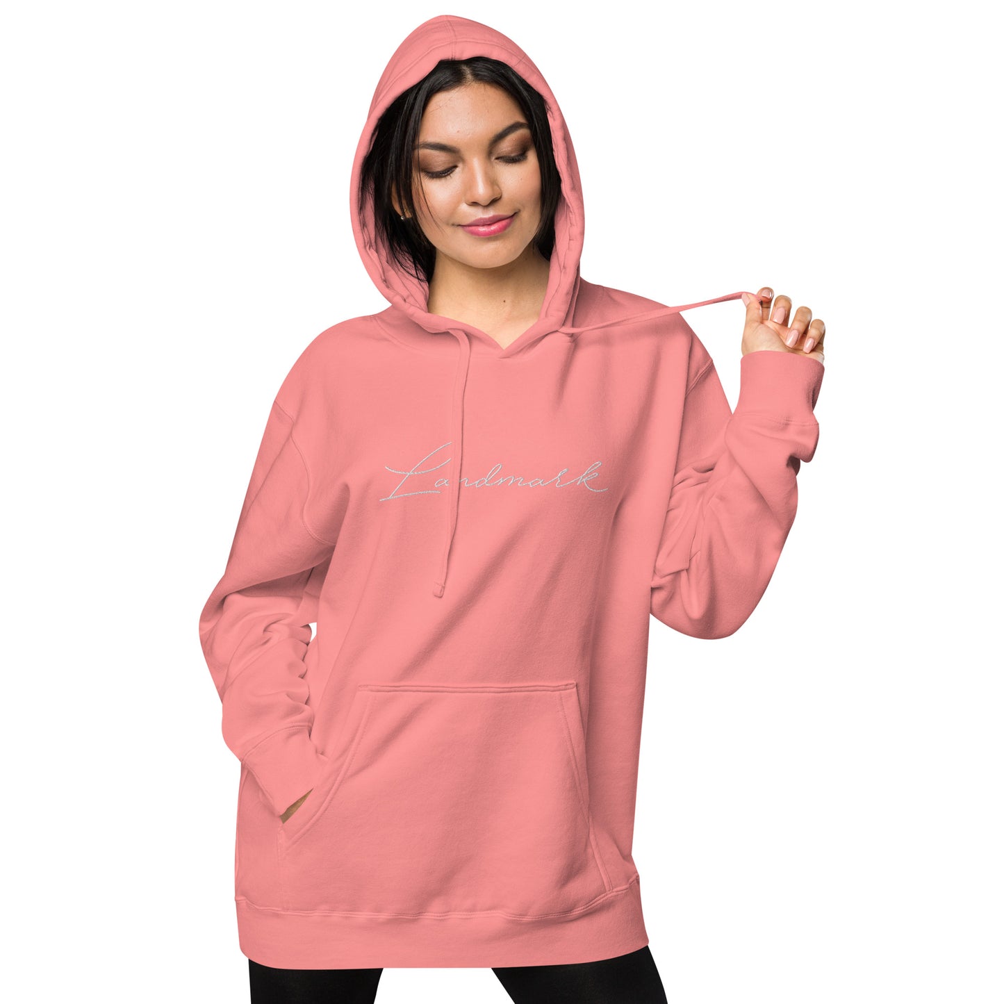 Landmark pigment-dyed hoodie
