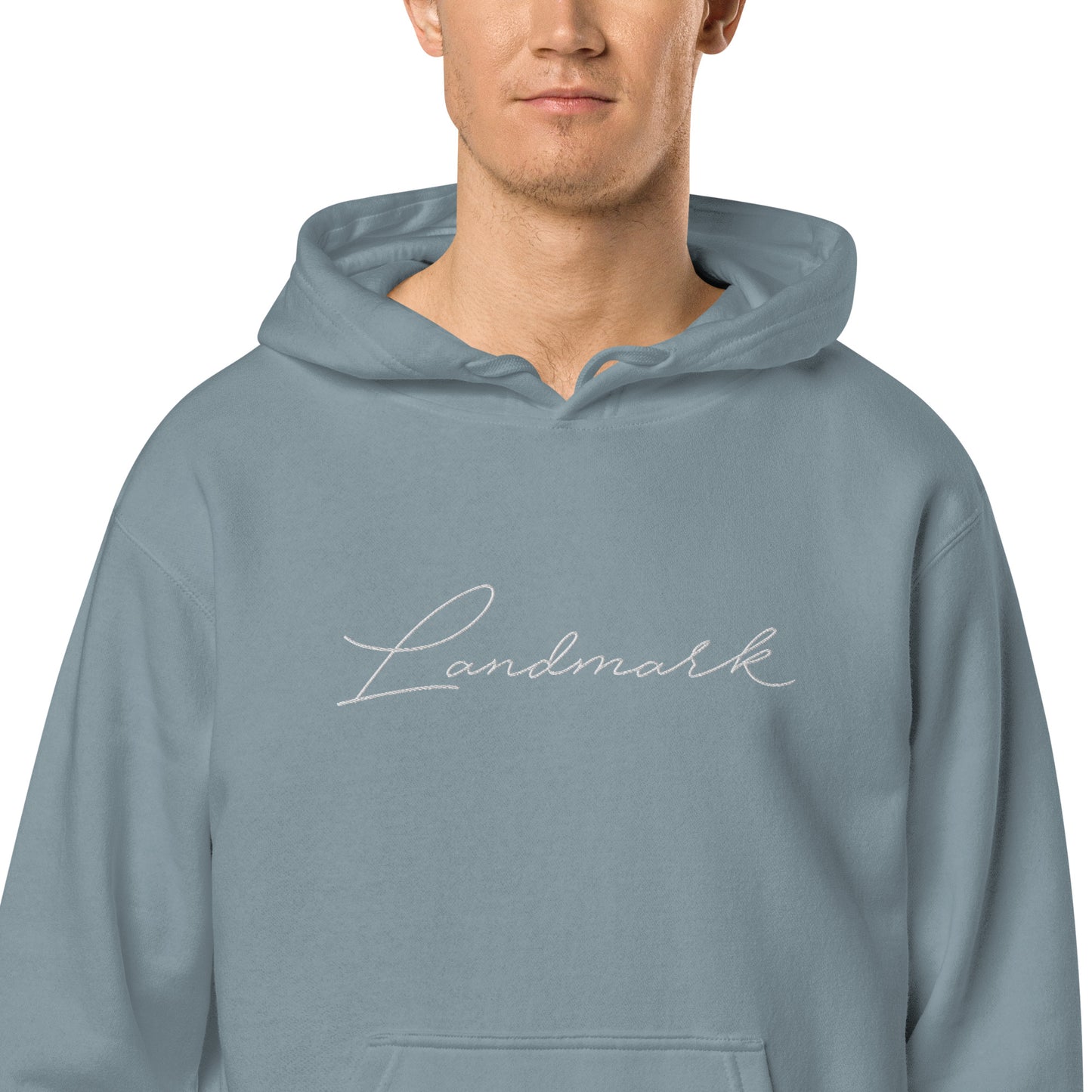 Landmark pigment-dyed hoodie