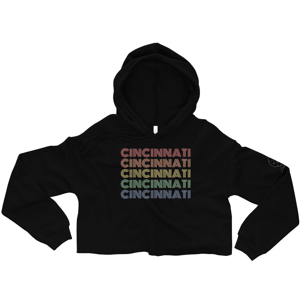 Cincinnati "Pride" Crop Hoodie