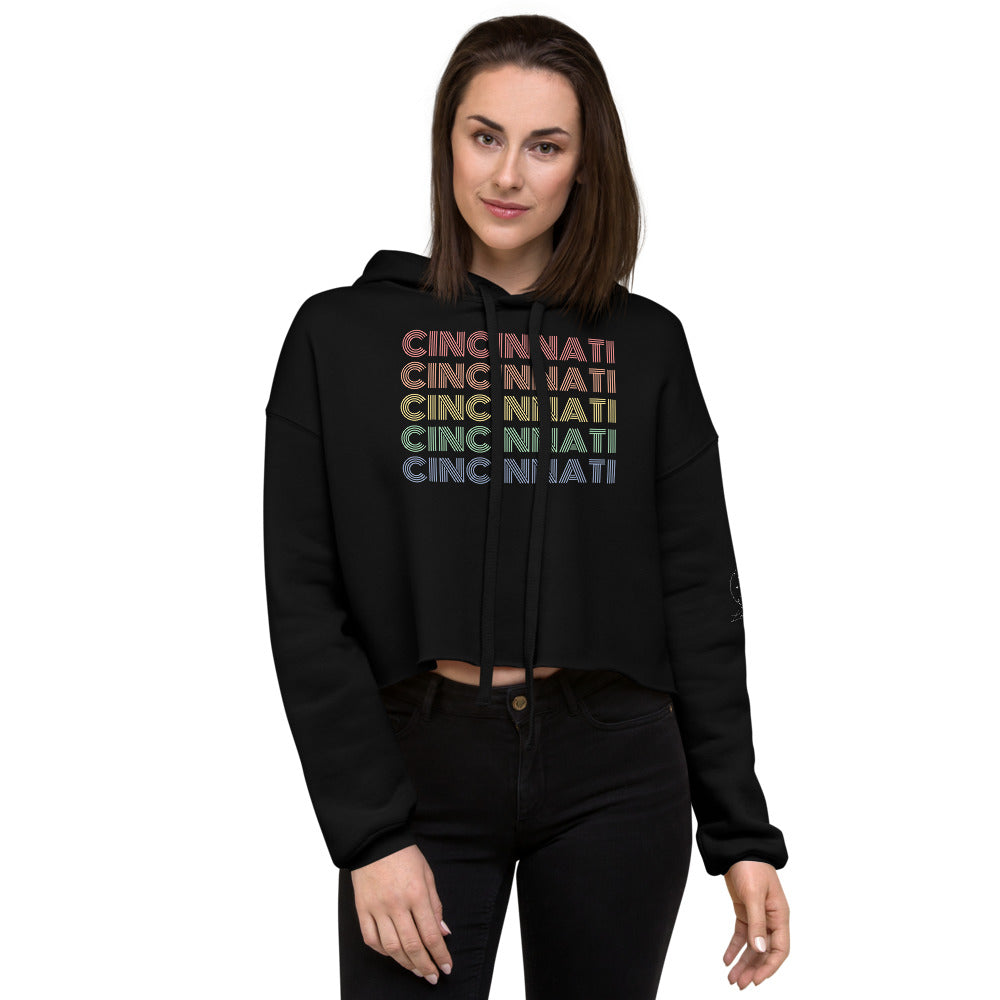 Cincinnati "Pride" Crop Hoodie